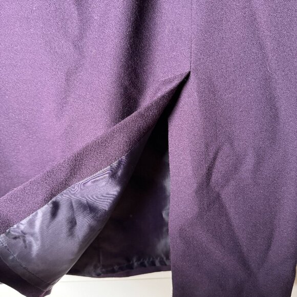 Norton McNaughton Plum Purple 2 Piece Suit 100% Pure New Wool Sz 10 Fully Lined - Picture 9 of 10